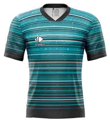 CAMISETA DE FUTBOL COD. 096 REAL MADRID EDITION III TURQUESA LINEAS