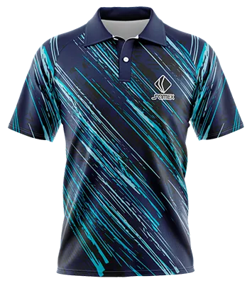 CAMISETA TENNIS CUELLO CAMISERO COD 0029 AZUL - CELESTE - NEGRO - LINEAS.