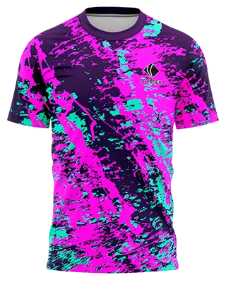 Camisetas Running Cod 0001 FUCSIA - MORADA - TURQUESA - TEXTURA .
