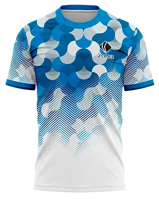 Camisetas Running Cod 0040 BLANCO - LINEAS - CIRCULOS - CELESTE - GRIS .