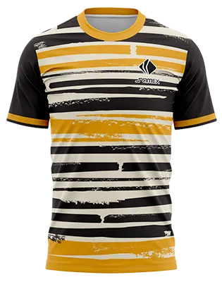 Camisetas Running Cod 0044 NEGRO - FRANJAS - AMARILLO - BEIGE .