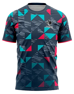 Camisetas Running Cod 0047 AZUL TRIANGULOS - TURQUESA - ROSADO - GRIS .