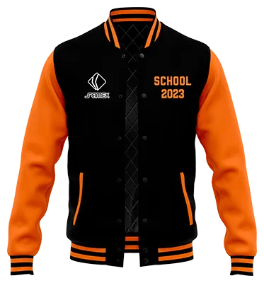 ChaquetaCasacas Promocion Cod 0005 CHAQUETA NEGRA CON MANGAS NARANJAS .