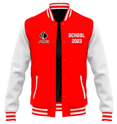 ChaquetaCasacas Promocion Cod 0006 CHAQUETA ROJA CON MANGAS BLANCAS .
