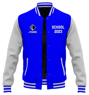 ChaquetaCasacas Promocion Cod 0007 CHAQUETA AZUL CON MANGAS BLANCAS .