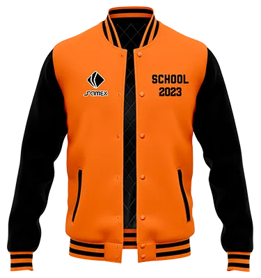 ChaquetaCasacas Promocion Cod 0011 CHAQUETA NARANJA CON MANGAS CON MANGAS NEGRAS .