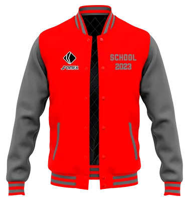 ChaquetaCasacas Promocion Cod 0014 CHAQUETA ROJA CON MANGAS GRIS .