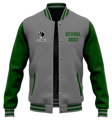 ChaquetaCasacas Promocion Cod 0015 CHAQUETA GRIS CON MANGAS VERDE .