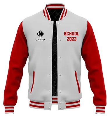 ChaquetaCasacas Promocion Cod 0017 CHAQUETA BLANCA CON MANGAS ROJAS .