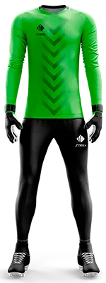 Conjunto Futbol Arqueros Cod 0004 CAMISETA VERDES CON FRANJAS VERDES OSCURAS .