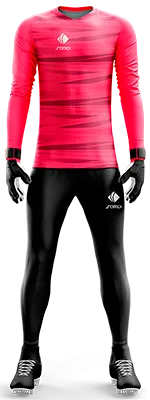 Conjunto Futbol Arqueros Cod 0022 CAMISETA FUCSIA CON FRANJAS MORADAS .