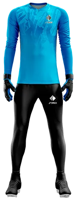 Conjunto Futbol Arqueros Cod 0057 CAMISETA CELESTE CON FIGURAS .