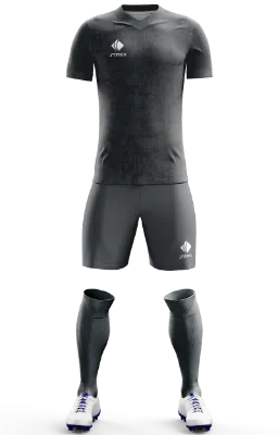 Conjunto Futbol Cod 0011 BORUSSIA DORTMUND 2021 PUMA ESPECIAL EDITION negro- plomo - textura.