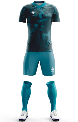 Conjunto Futbol Cod 0016 Chelsea FC alternativo 2021_22 turquesa - manchas.