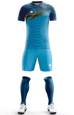 Conjunto Futbol Cod 0026 INTER DE MILÁN SNAKE CONCEPT celeste- azul- nego -amarillo - escamas - rayo.