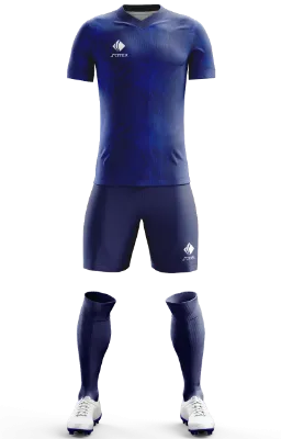 Conjunto Futbol Cod 0033 Manchester United Vector Desings azul- textura.