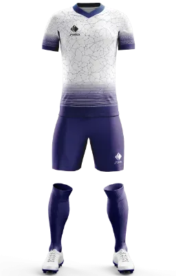 Conjunto Futbol Cod 0052 UNIVERSITARIO KIT ALZHEIMER DAY 2020 azul- blanco- lineas .