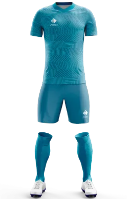 Conjunto Futbol Cod 0061 Camiseta FC Barcelona 2016-2017 turquesa lineas .
