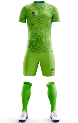 Conjunto Futbol Cod 0066 FC JUAREZ HOME KIT 2022-23 VERDE - TEXTURA .