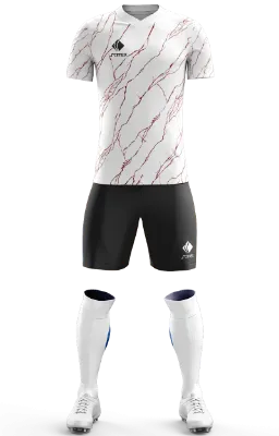 Conjunto Futbol Cod 0095 ADIDAS ARSENAL 2020-2021 negro - blanco - rojo - lineas .