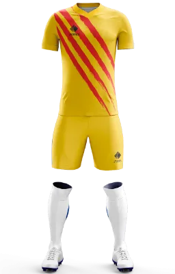 Conjunto Futbol Cod 0097 NIKE BARCELONA 2019-2020 amarillo - rojo - franjas .