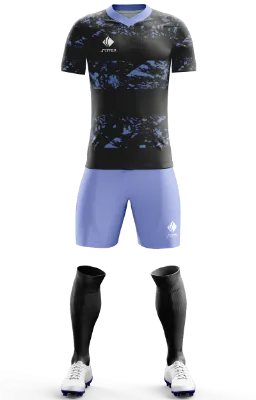 Conjunto Futbol Cod 0103 Borussia Dortmund 201920 negro - lila - franjas .