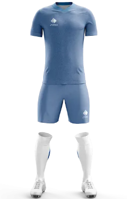 Conjunto Futbol Cod 0137 camiseta Saint Étienne celeste - textura .