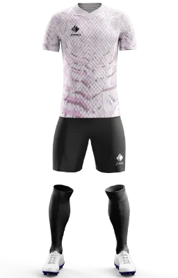 Conjunto Futbol Cod 0139 Camiseta FC Barcelona Template Concept 2022 blanco - plomo - lila - rosado - malla .