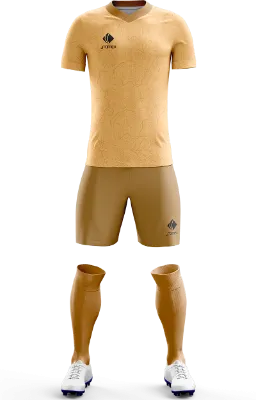 Conjunto Futbol Cod 0140 Camiseta FC Barcelona 22-23 beige - lineas .