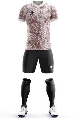 Conjunto Futbol Cod 0144 Camiseta Inter de Milan Samurai Concept blanco - marron - samurai .