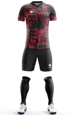 Conjunto Futbol Cod 0147 Camiseta Liverpool Nike Pre Match 2021-22 rojo - negro- abstracto .