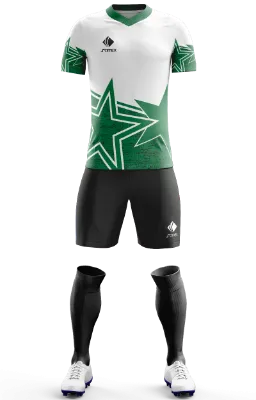 Conjunto Futbol Cod 0159 Plameiras Concept 2022-23 blanco - verde - estrella .