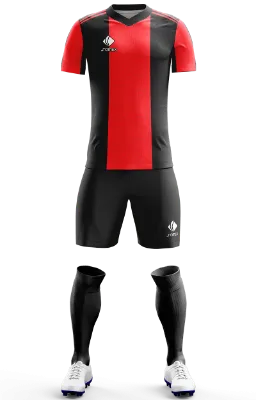 Conjunto Futbol Cod 0178 Camiseta Alemania Adidas negro-rojo- lineas .