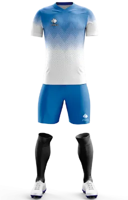 Conjunto Futbol Cod 0211 Camiseta Nike CHELSEA II EDITION azul-celeste-blanco- puntos .