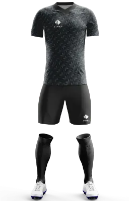 Conjunto Futbol Cod 0214 MANCHESTER UNITED AWAY 2017-18 negro - plomo- .