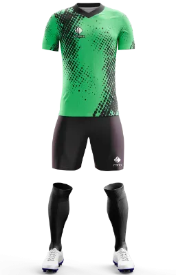 Conjunto Futbol Cod 0220 CAMISETA PERSONALIZADA MENTA negro - verde .