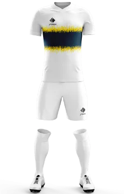 Conjunto Futbol Cod 0228 BOCA JUNIORS ALTERNATIVA 2018-19 blanco-azul-amarillo -franja .