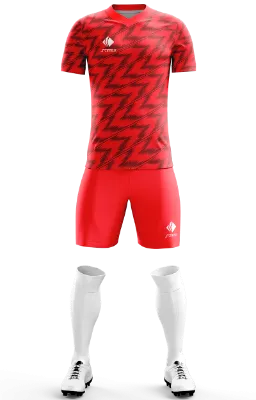 Conjunto Futbol Cod 0232 Camiseta Polonia Training Jersey 2021 rojo - negro - lineas .