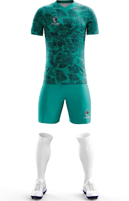 Conjunto Futbol Cod 0253 Chapecoense 2020-21 fantasy aimari ec verde- turquesa- lineas .