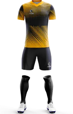Conjunto Futbol Cod 0272 Boca Juniors Conceptazul-amarillo-circulos .