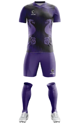 Conjunto Futbol Cod 0282 LIVERPOOL FC - Gloria Isabel Aponte Suarez morado-negro -lineas - ave - pelota .