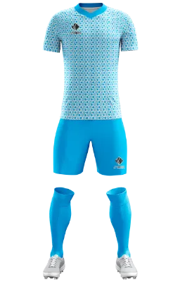 Conjunto Futbol Cod 0287 MANCHESTER CITY 2021-22-Concept blanco-celste-flores .