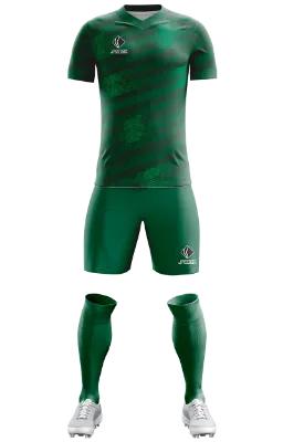 Conjunto Futbol Cod 0291 ARABIA SAUDITA HOME KIT 2022 CONCEPT verde- franjas .