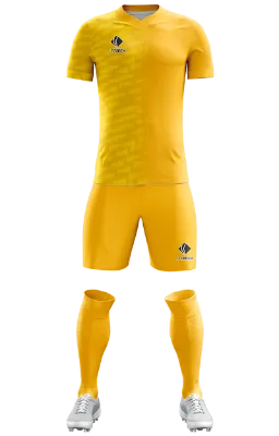 Conjunto Futbol Cod 0298 TIGRES UANL HOME KIT CONCEPT 2022 amarillo-lineas .