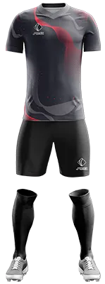 CAMISETA LA CALERA DESIGN NEGRO - ROJO -GRIS - LINEAS cod: 0316 .