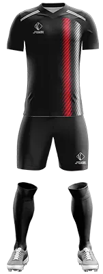 CAMISETA Sao Paulo Alternativa 2023-24 NEGRO - ROJO - BLANCO - LINEAS cod: 0317 .