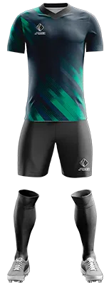 CAMISETA Pattern Diseño Personalizado AZUL - VERDE - FRANJAS cod: 0327 .