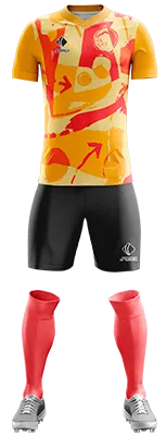CAMISETA Pattern Grunge 2023 Basketball AMARILLO - ROJO - FLECHAS - CIRCULOS cod: 0339 .