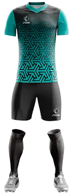 CAMISETA DESIGN NIKE GEOMETRICO NEGRO - TURQUESA - MOSAICOS GEOMETRICOS cod: 0340 .