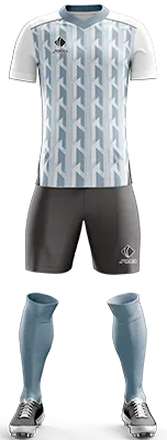 CAMISETA WOLVERHAMPTON THIRD KIT 2022-23 BLANCO - CELESTE - FIGURAS GEOMETRICAS cod: 0364 .